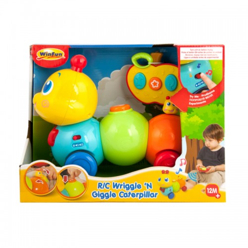 Colorful Winfun Rc Wriggle N Giggle Caterpillar Musical Toy For Kids 